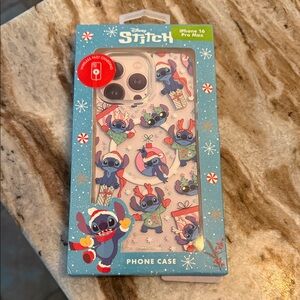 Disney Stitch iPhone 16 Pro Max Case - Blue and White